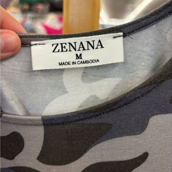 Zenana Ladies Med Camo Romper - Picture 6 of 8